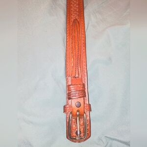 Male brown leather belt from Frontier.